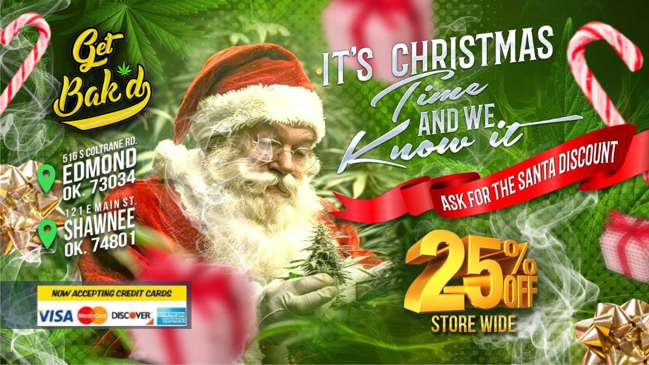 Get Bak'd Weed Dispensary Oklahoma City Bak'd Green Friday 25% OFF