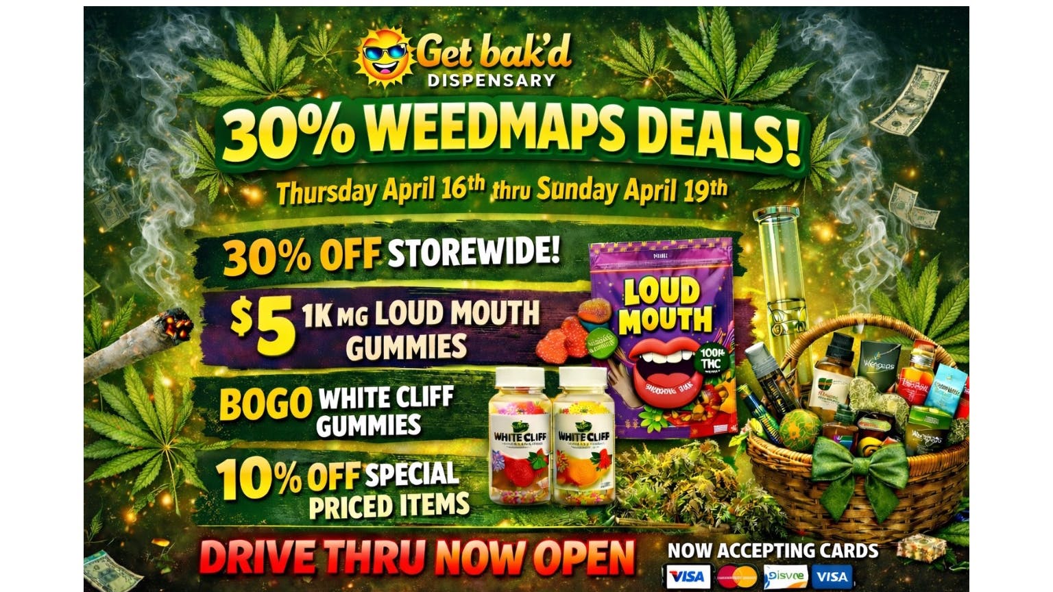 Get Bak'd Weed Dispensary Edmond 4/20 Holiday Bak'd!!!