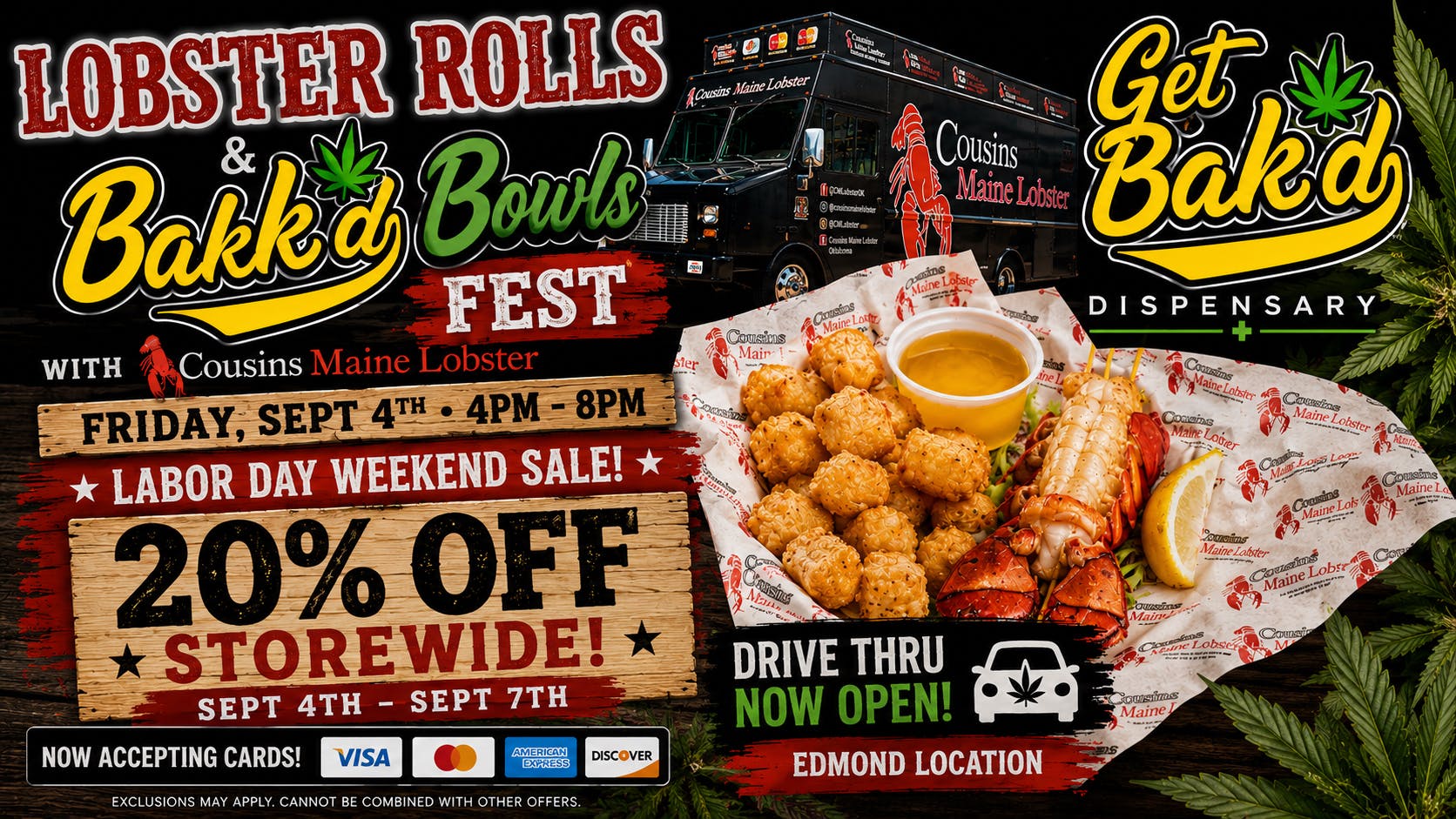 Get Bak'd Weed Dispensary Edmond - DRIVE THRU Bak'd Labor Day 20%