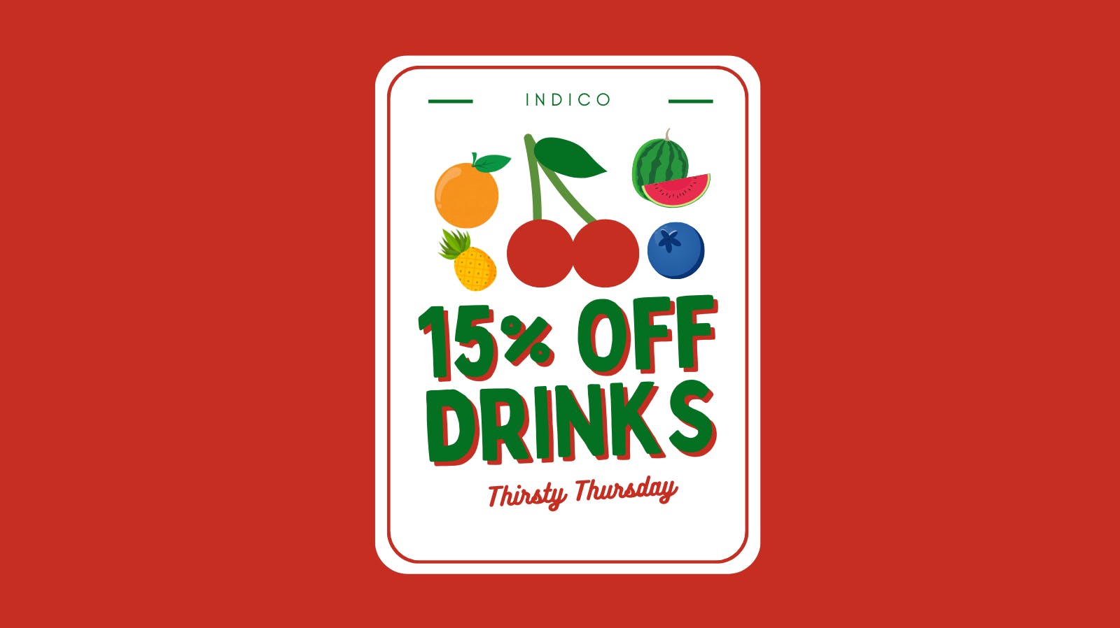 Indico Thirsty Thursday