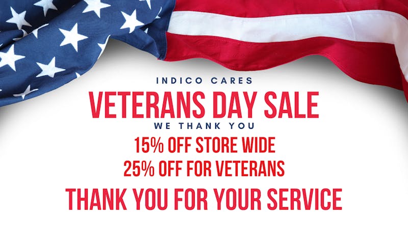 Indico Veterans Day Sale!