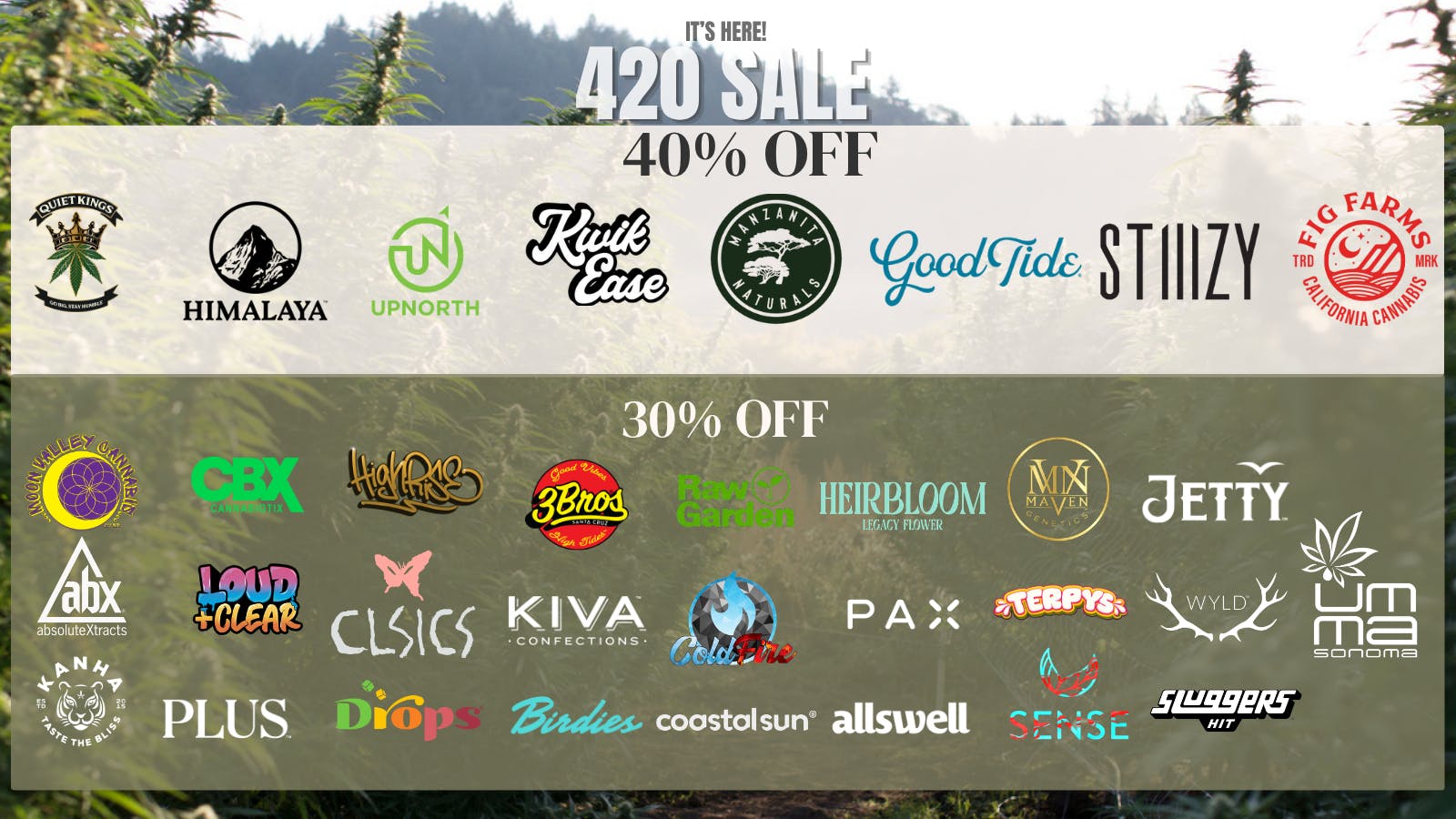 Farmhouse Artisan Market 40% off for 420!