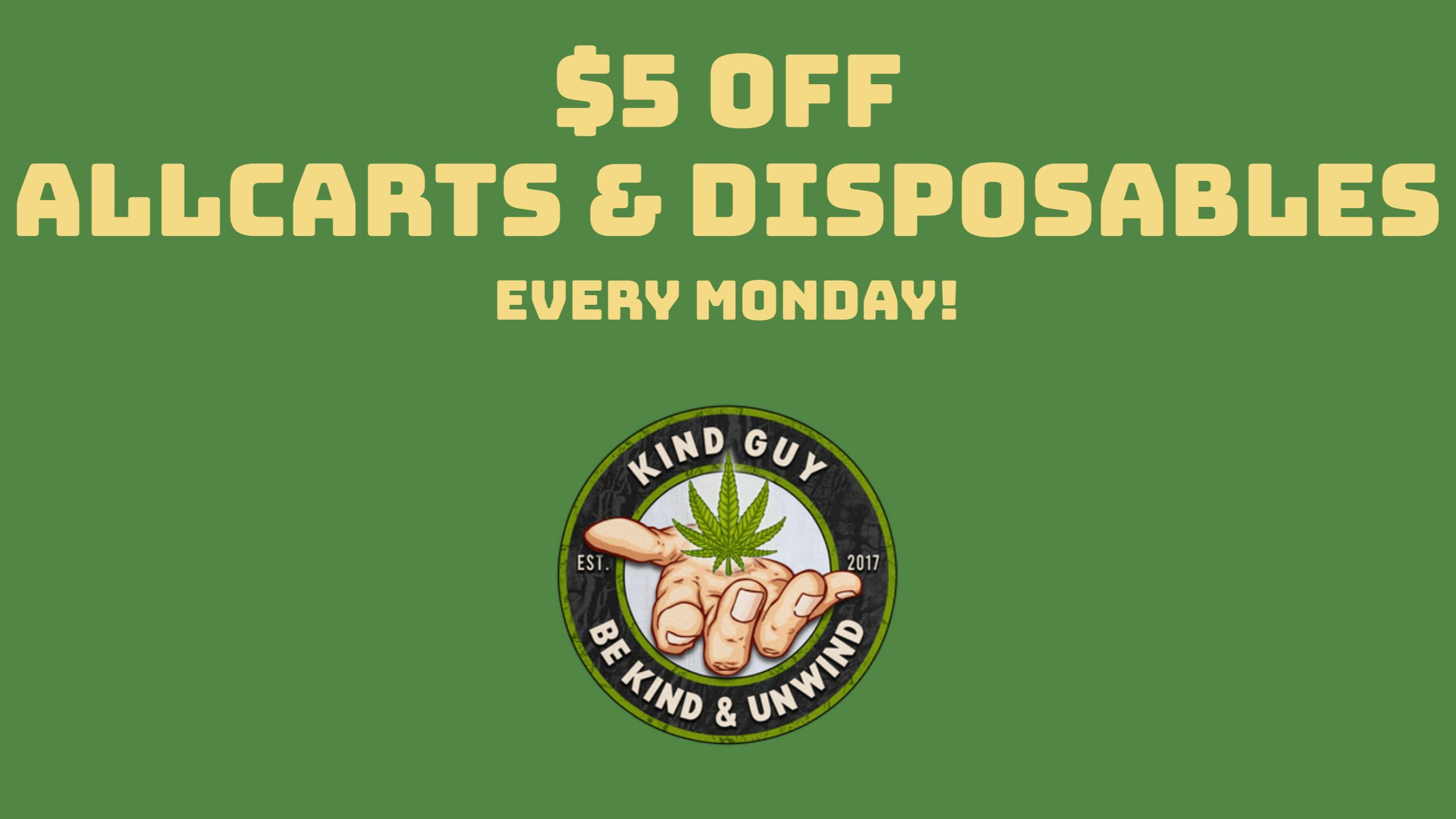 Kind Guy $5 Off Cartridges & Disposables