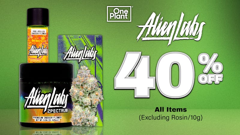 One Plant Santa Cruz 40% OFF Alien Labs!