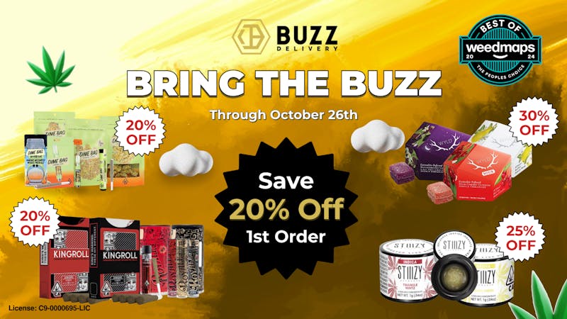 Buzz Delivery - Mountain View / Palo Alto Valid Until October 26th - Buzzing New Deals
