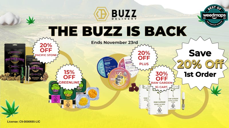 Buzz Delivery - Sunnyvale / Santa Clara Valid Until November 23rd - Hot New Deals