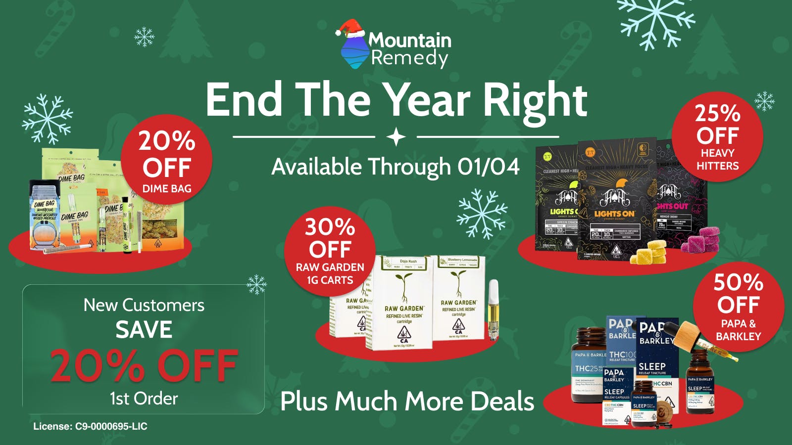 Mountain Remedy - Oakland New Year Sales - Valid Until January 4th