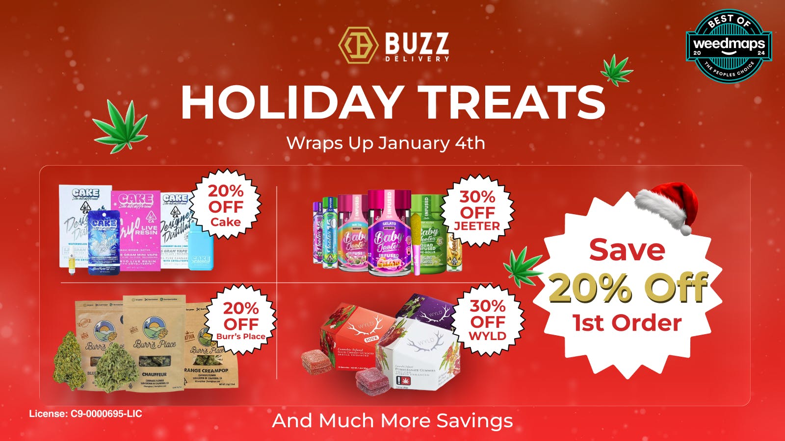 Buzz Delivery - San Francisco* Valid Until January 4th - New Year Sales