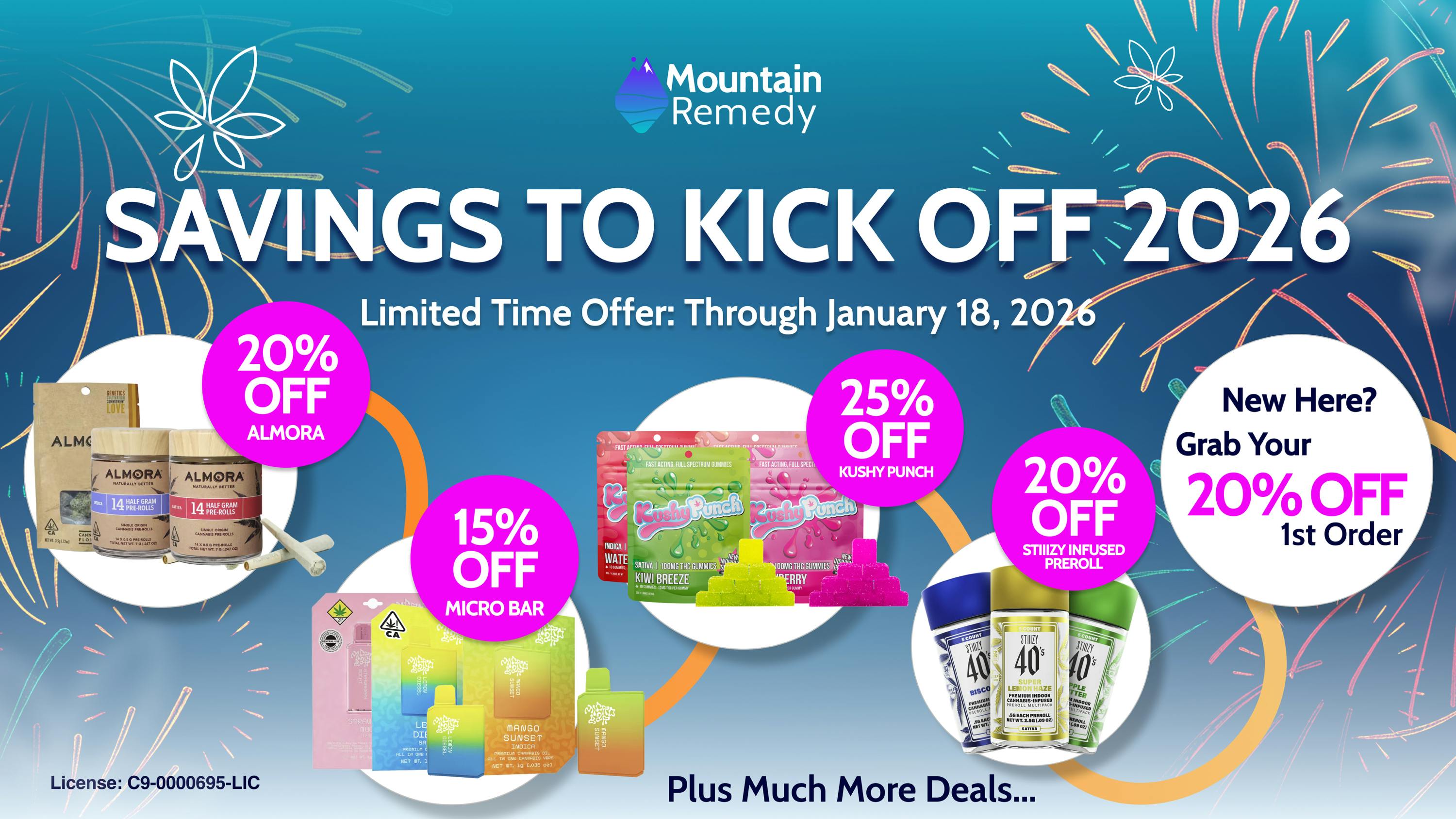 Mountain Remedy - San Mateo New Year's Savings - Valid Until January 18th