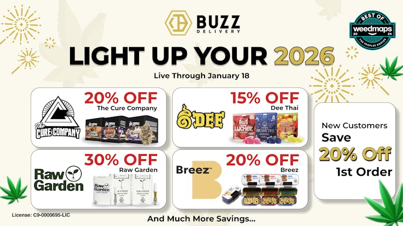 Buzz Delivery - Martinez / Pleasant Hill Valid Until January 18th - New Year Sales
