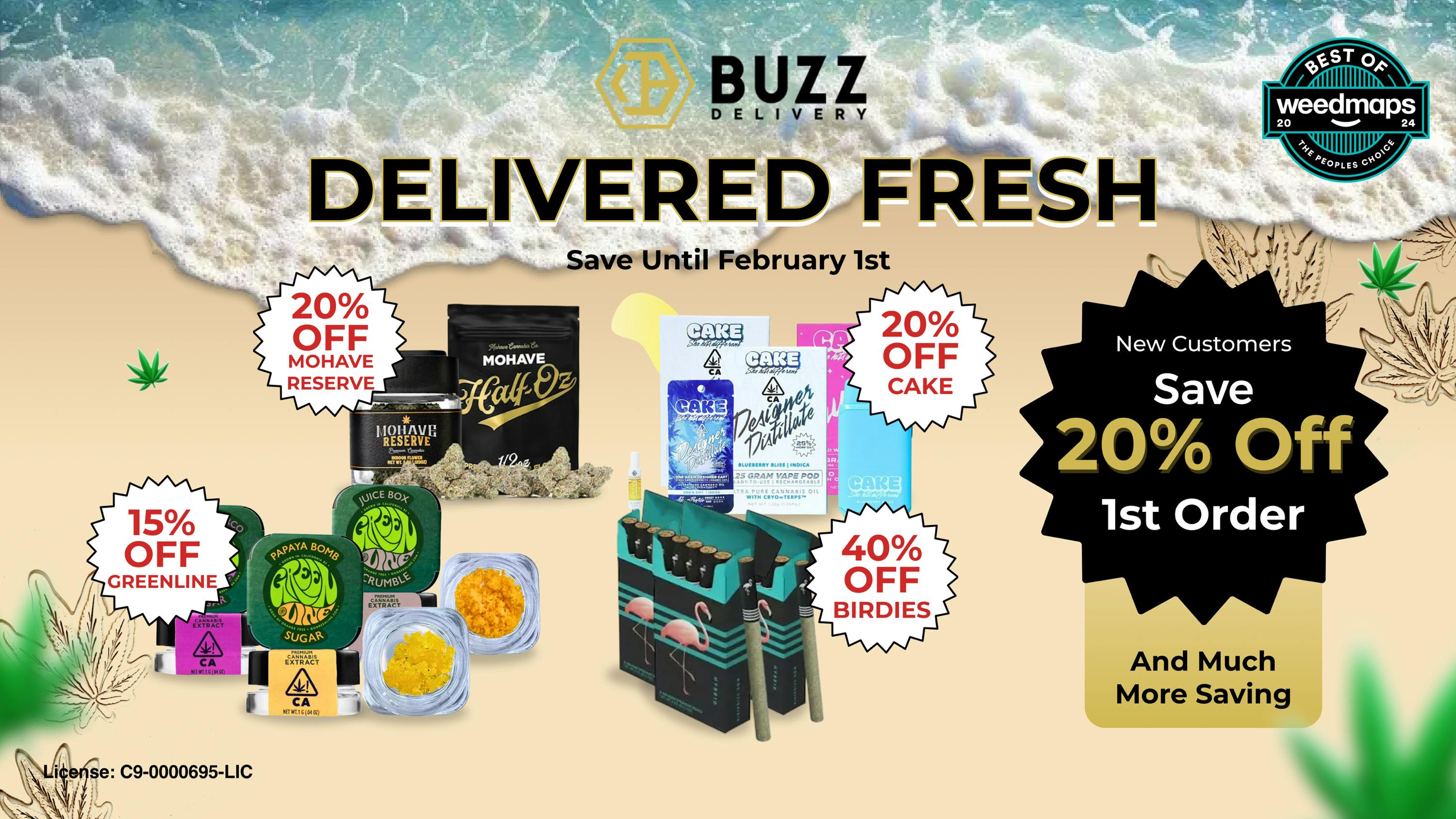 Buzz Delivery - Martinez / Pleasant Hill Valid Until February 1st - Fresh New Deals