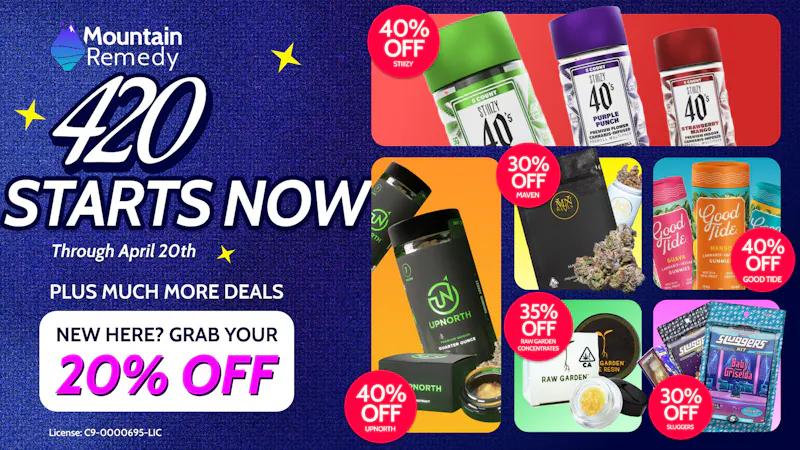 Mountain Remedy - Oakland 420 Starts Now - Valid Until April 20th