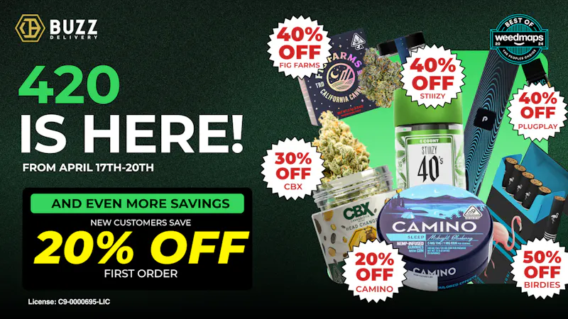 Buzz Delivery - San Francisco* Valid Until April 20th - 420 is Here!