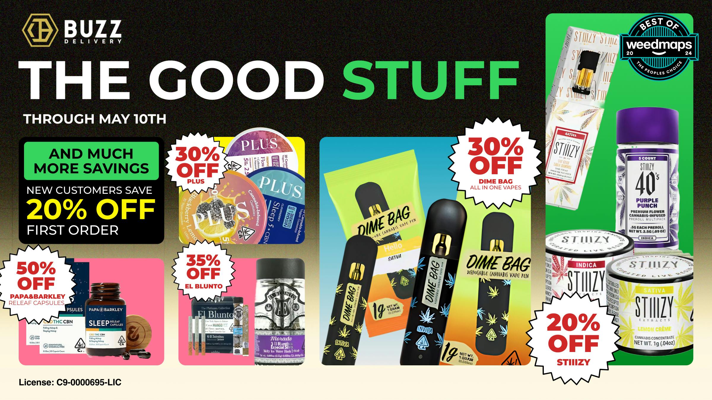 Buzz Delivery - Fremont / Milpitas / Union City Valid Until May 10th - The Good Stuff