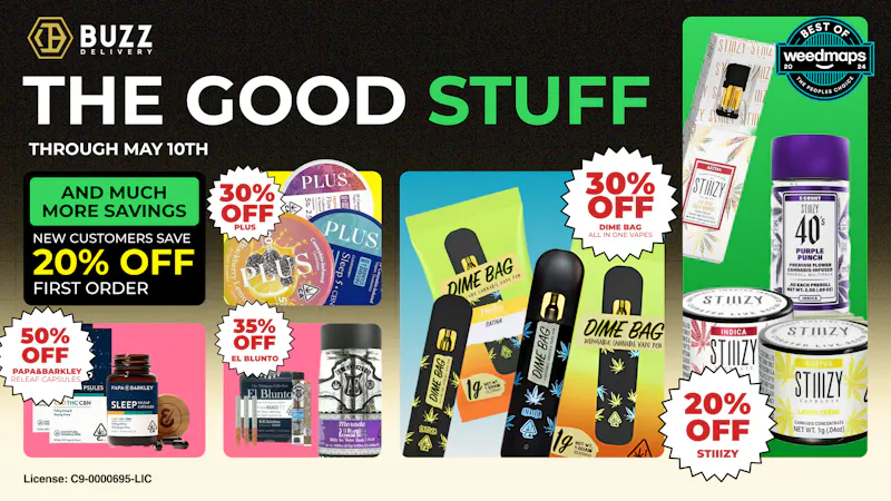 Buzz Delivery - Berkeley Valid Until May 10th - The Good Stuff