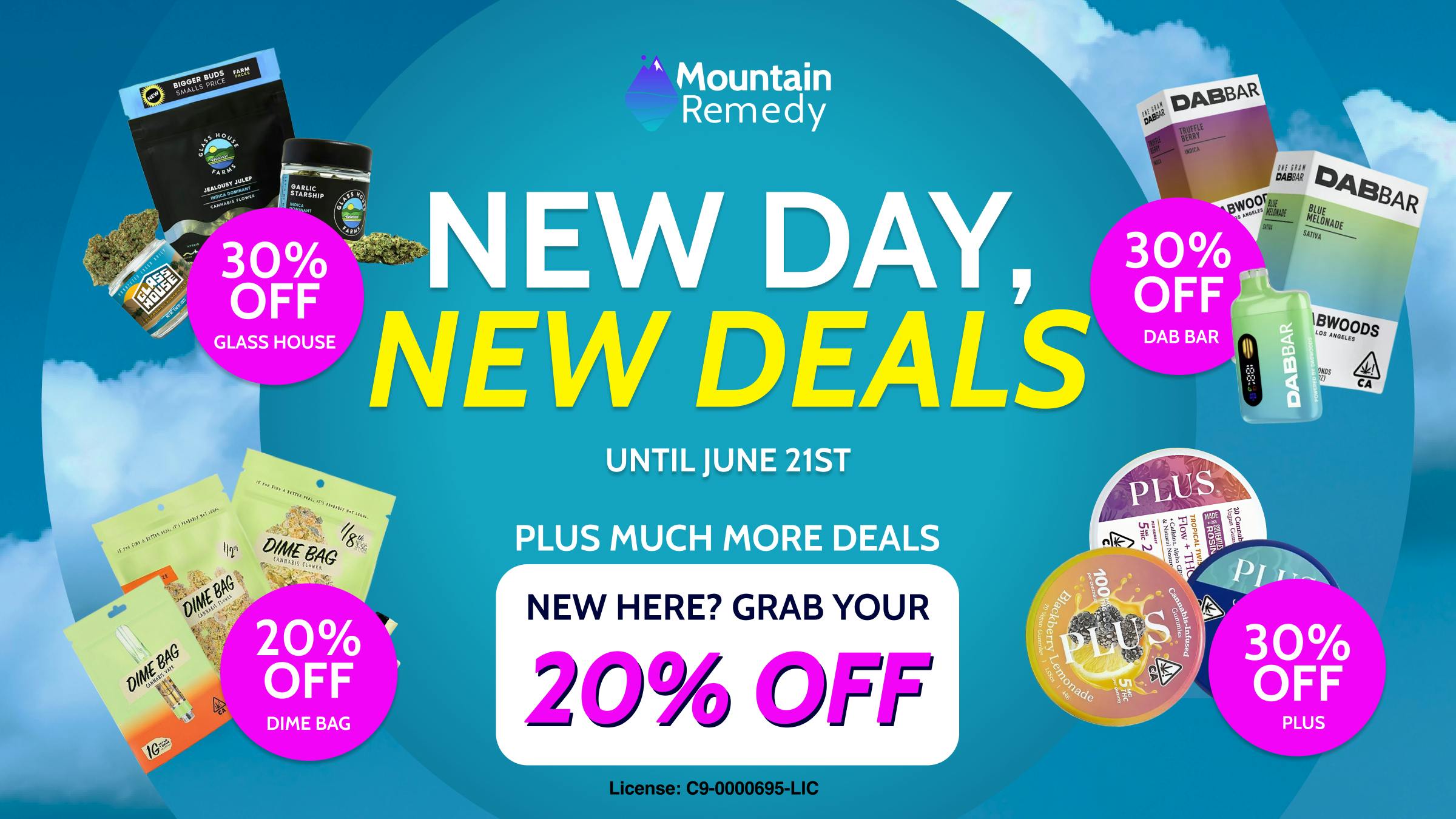 Mountain Remedy - East Bay New Day, New Deals - Valid Until June 21st