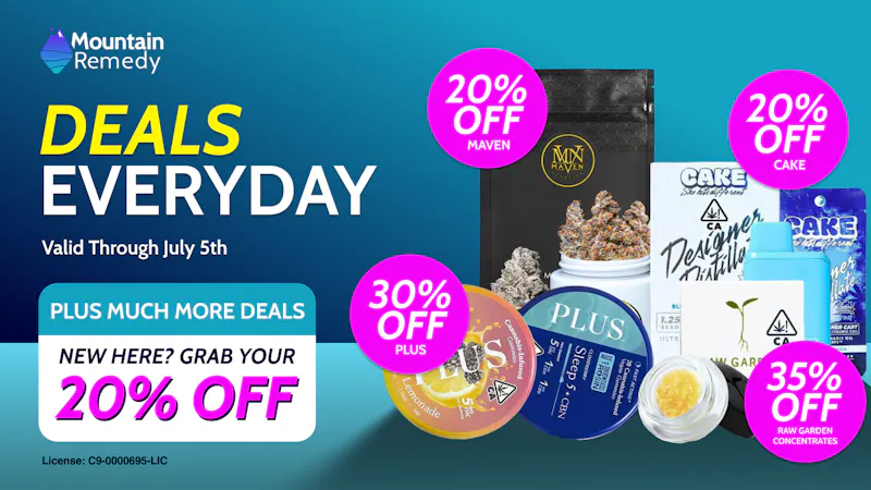 Mountain Remedy - Mountain View Deals Everyday - Valid Until July 5th