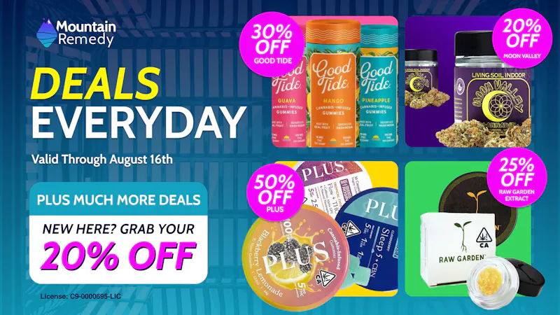 Mountain Remedy - Mountain View Deals Everyday! - Valid Until August 16th