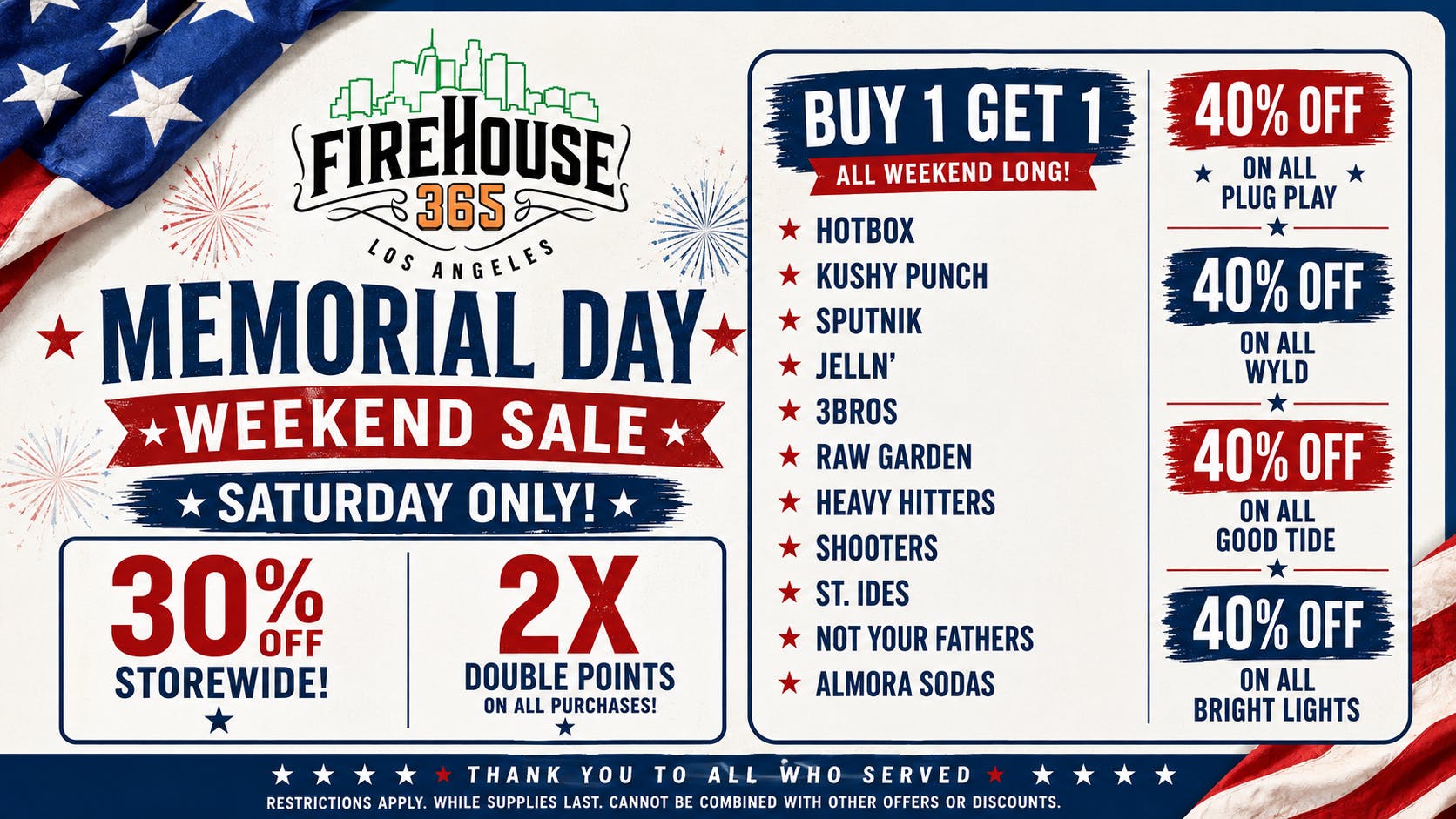 Firehouse365 Maywood Weed Dispensary ❤️🤍💙30% OFF STOREWIDE + DOUBLE POINTS❤️🤍💙