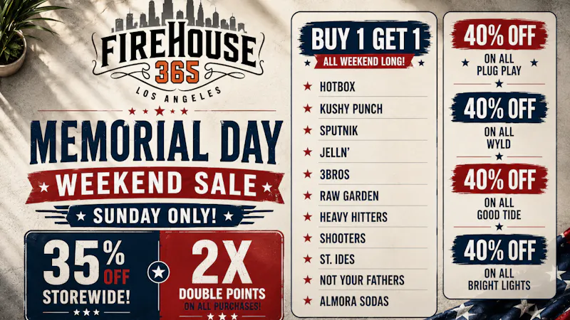 Firehouse365 Maywood Weed Dispensary ❤️🤍💙35% OFF STOREWIDE + DOUBLE POINTS❤️🤍💙