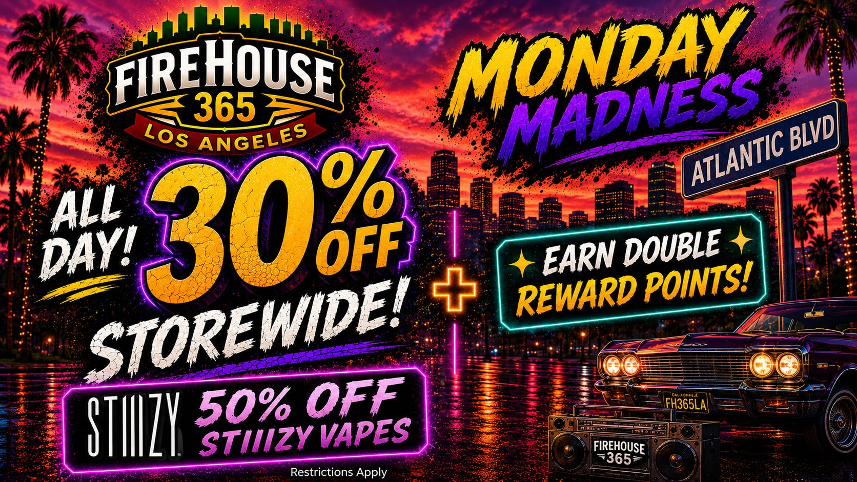 Firehouse365 Maywood Weed Dispensary 🔥MONDAY MADNESS🔥 30% OFF STOREWIDE!!!