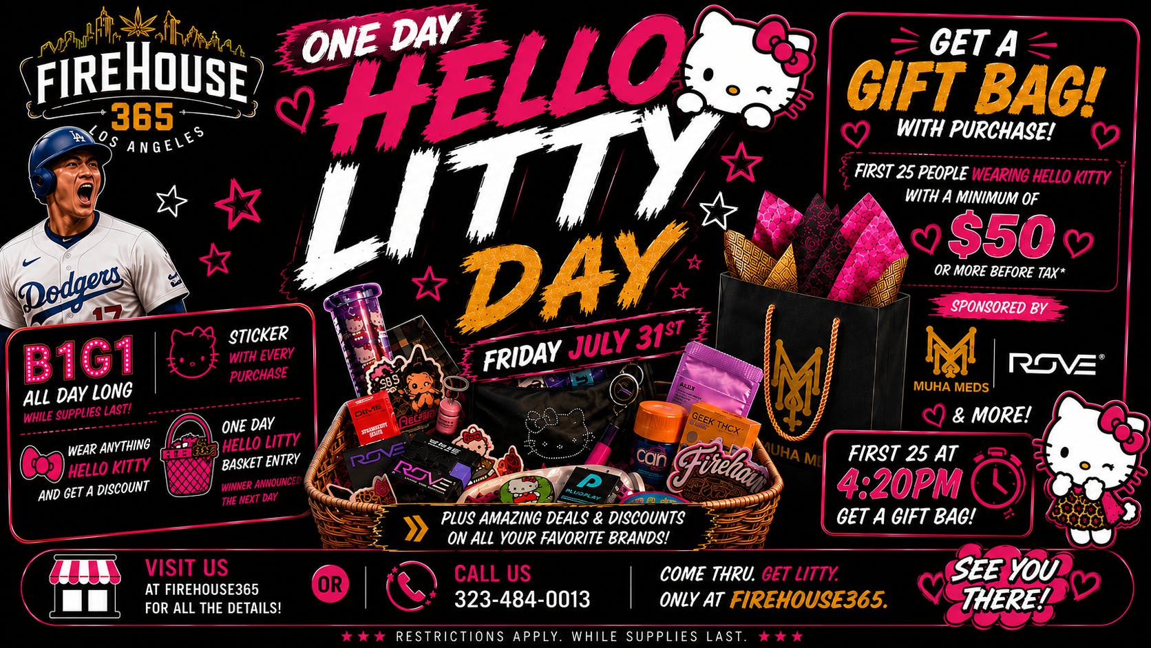 Firehouse365 Maywood Weed Dispensary 🔥HELLO LITTY DAY SALE🔥