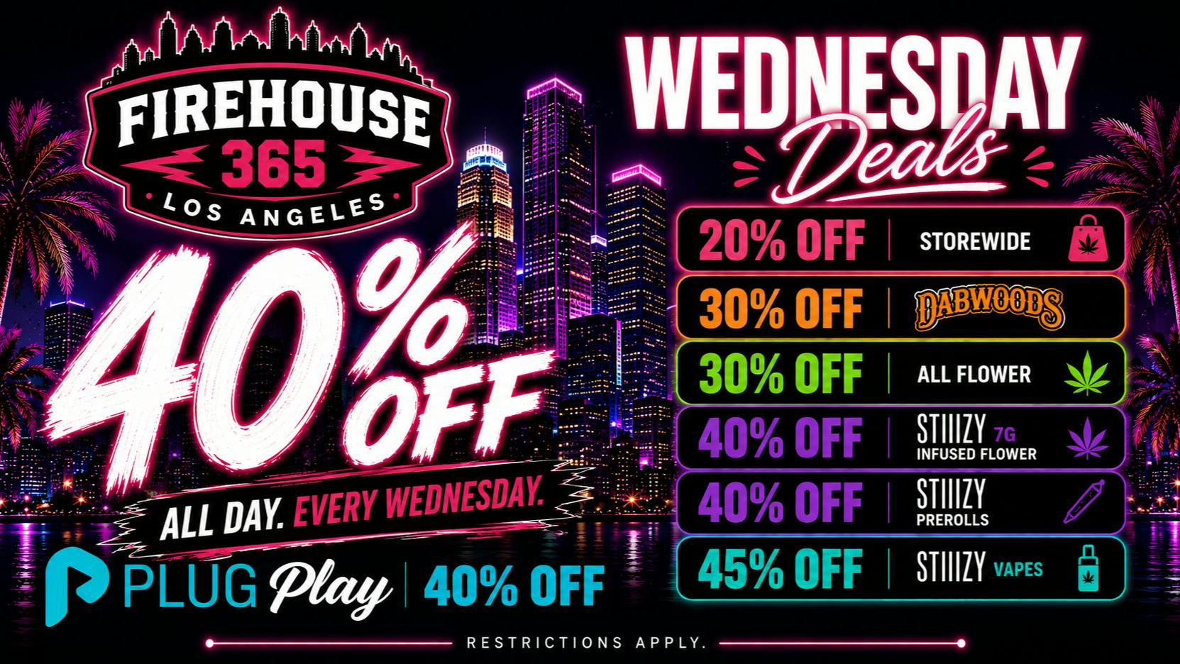 Firehouse365 Maywood Weed Dispensary 🔥WEDNESDAY DEALS🔥