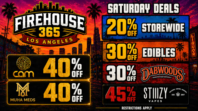 Firehouse365 Maywood Weed Dispensary 🍬SATURDAY DEALS 🍬50% OFF STIIIZY/30% OFF EDIBLES