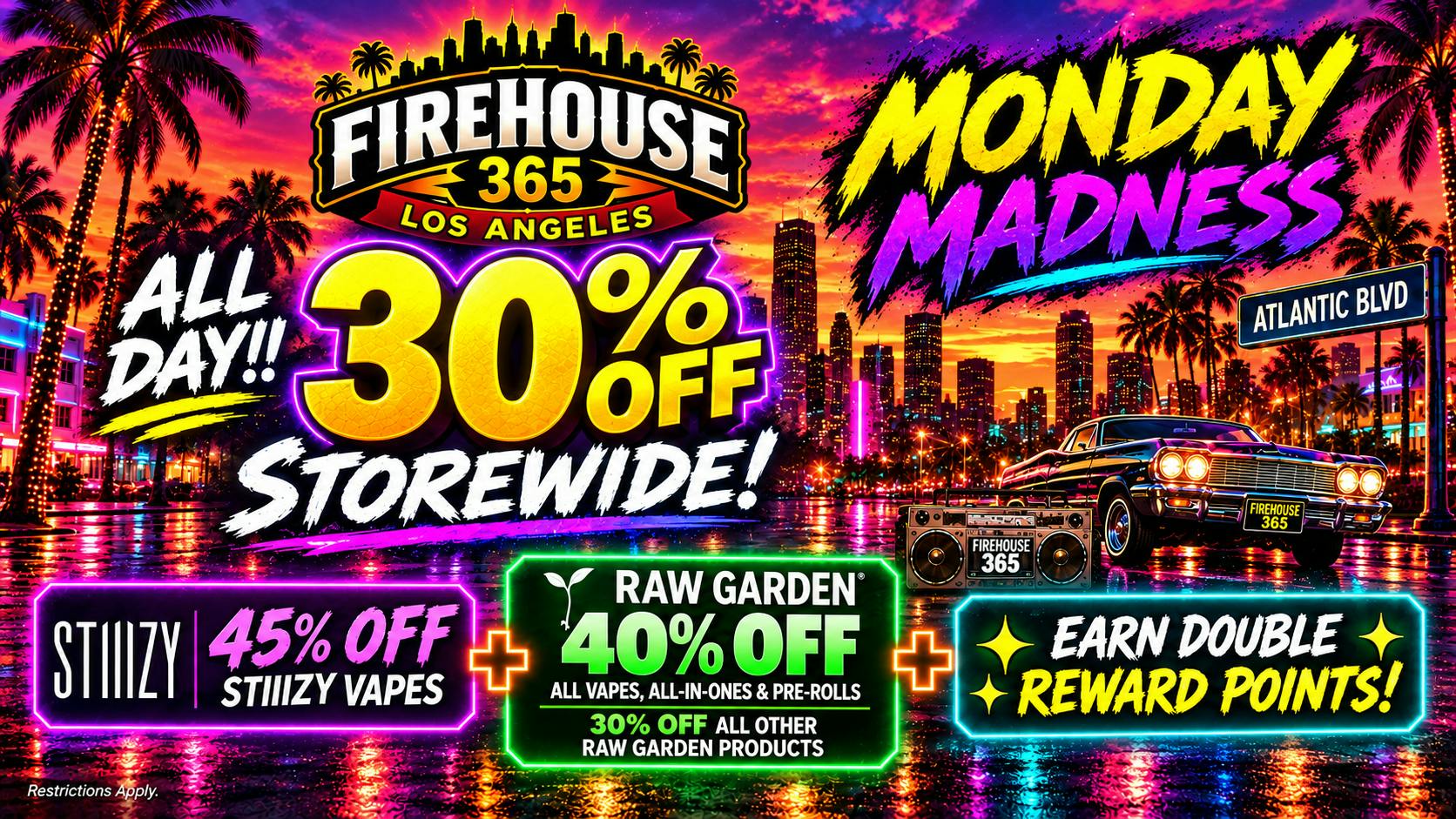 Firehouse365 Maywood Weed Dispensary 🔥MONDAY MADNESS🔥 30% OFF STOREWIDE!!!
