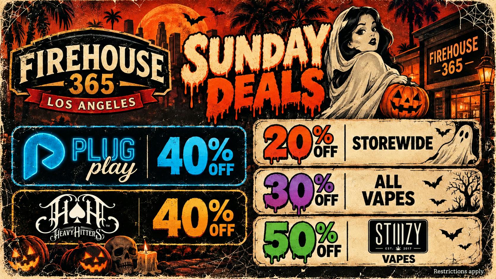 Firehouse365 Maywood Weed Dispensary 🔥SUNDAY DEALS🔥40% OFF PLUGPLAY/30% OFF ALL VAPES
