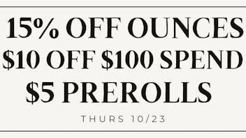Herbal Remedies 15% OFF, $10 OFF & $5 Prerolls