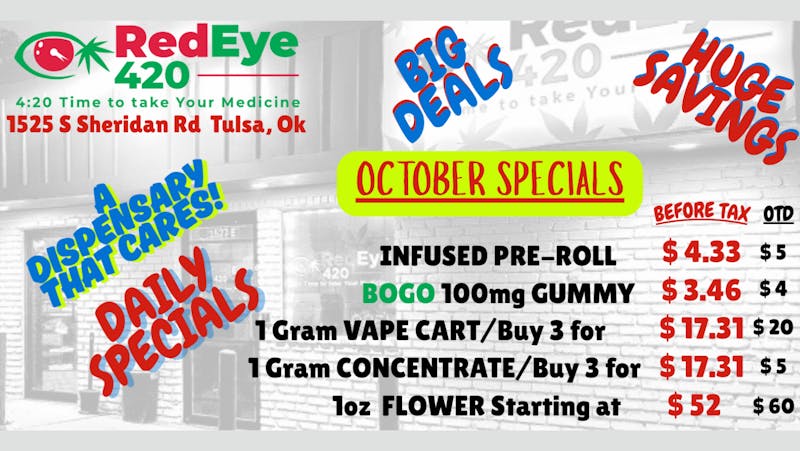 RedEye 420 END OF THE MONTH SALE!!!!