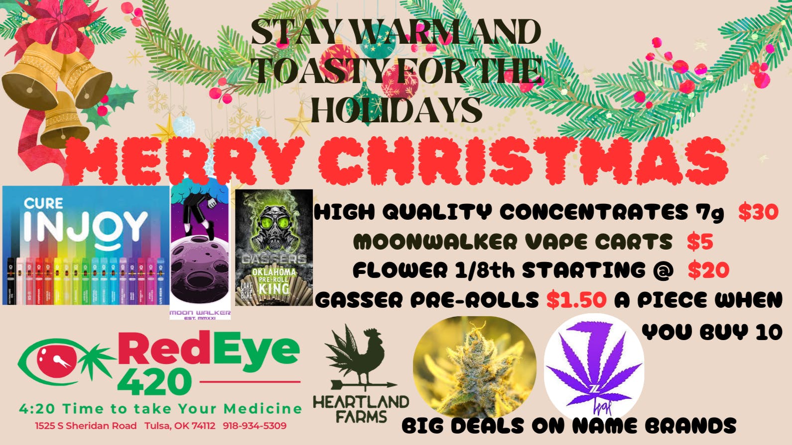 RedEye 420 DECEMBER SPECIALS!!!