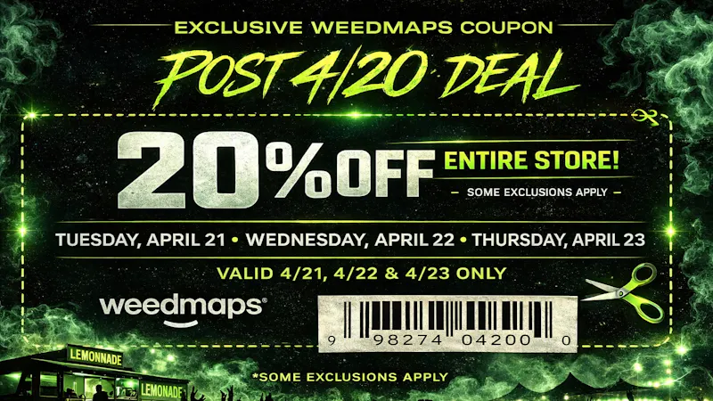 Lemonnade Van Nuys Extended 4/20 Savings
