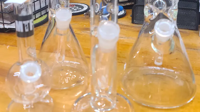 Houston Grass Station Jerome Baker Designs: HGS Custom Glassware