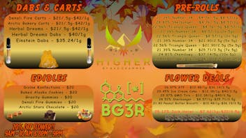 Higher Specials of The Day!!