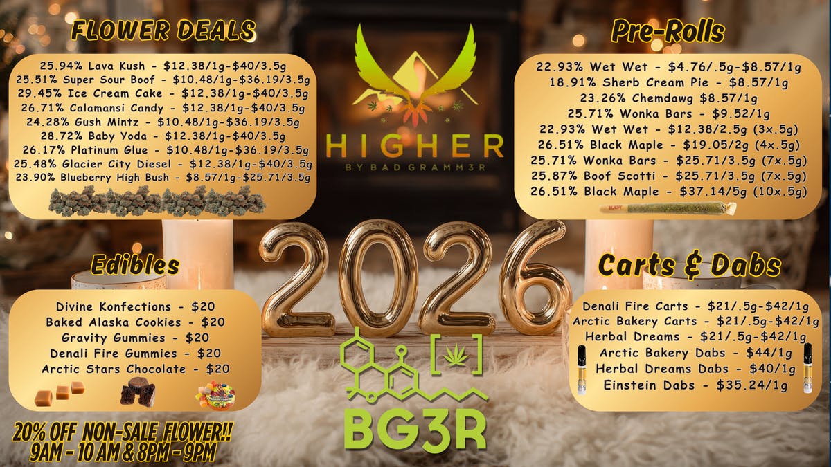 Higher Specials of The Day!!