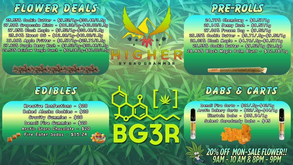 Higher Great Specials, All Day Long