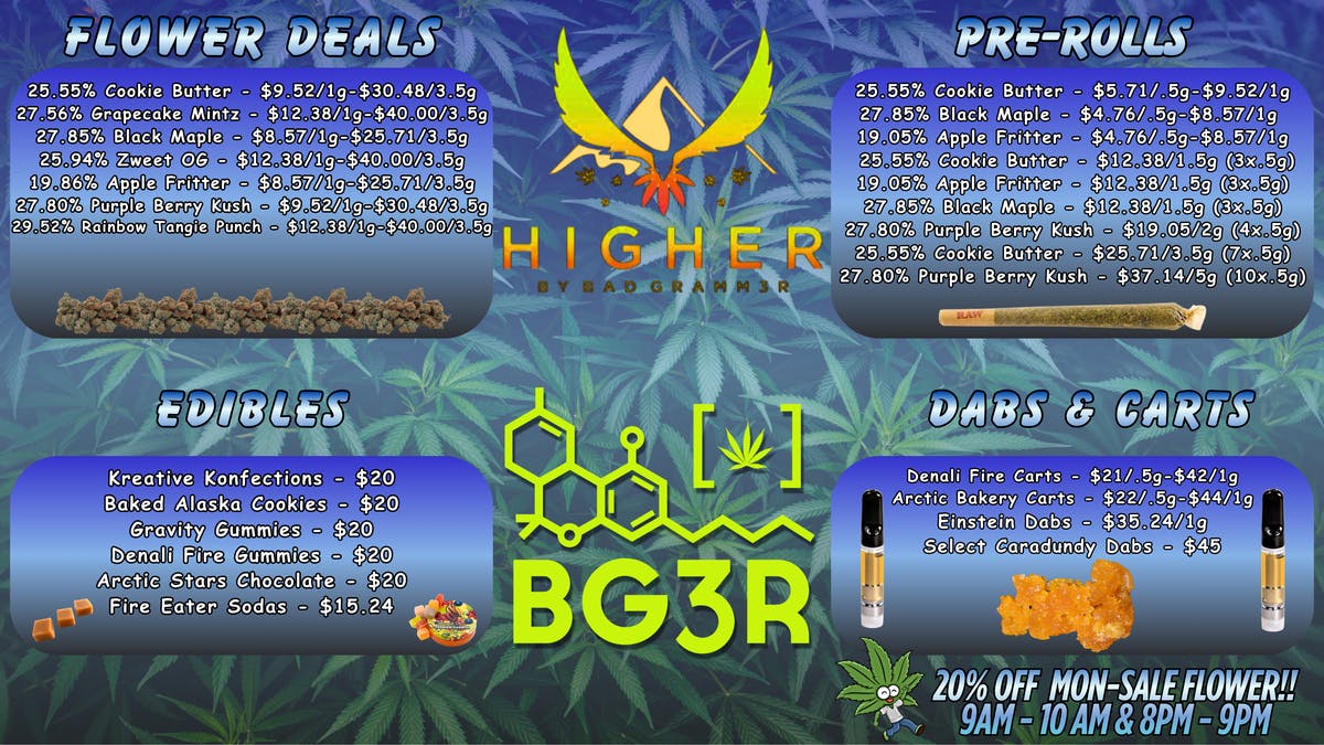 Higher Great Specials, All Day Long