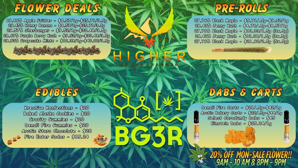 Higher Great Specials, All Day Long