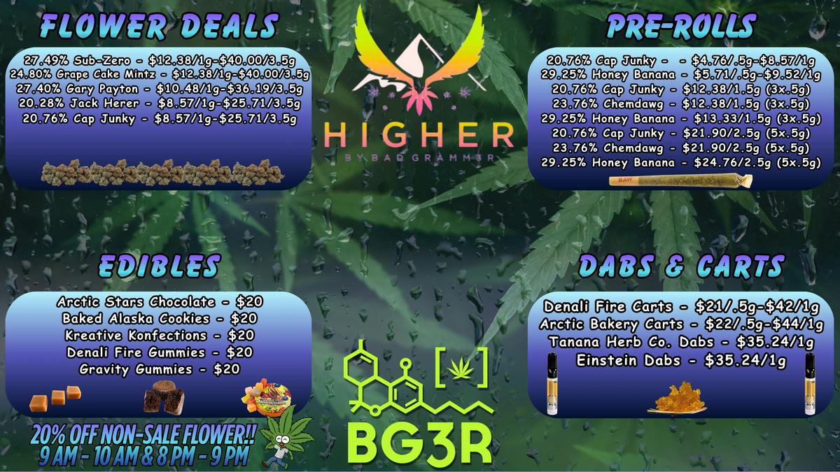 Higher Great Specials, All Day Long
