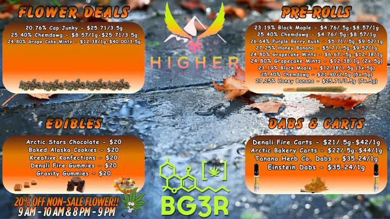 Higher Great Specials, All Day Long