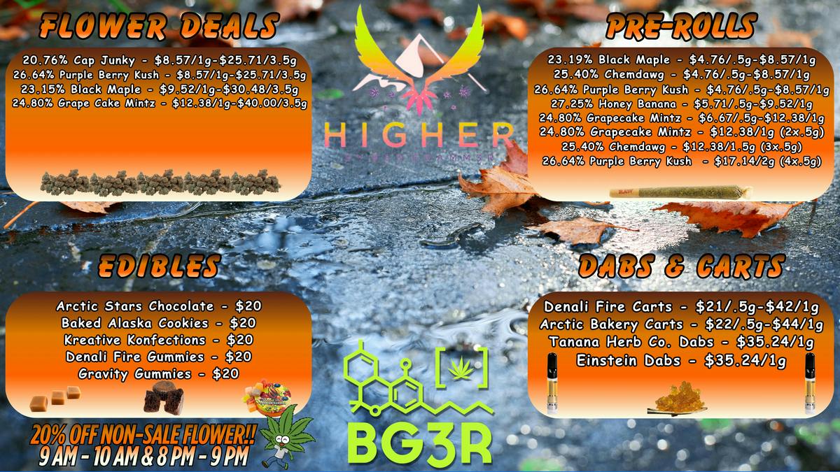 Higher Great Specials, All Day Long