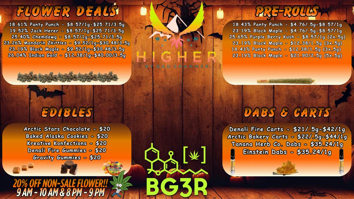 Higher Great Specials, All Day Long