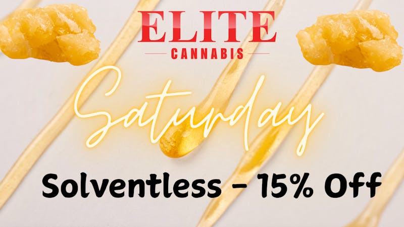 Elite Cannabis - Zenobia Saturday Solventless - 15% OFF