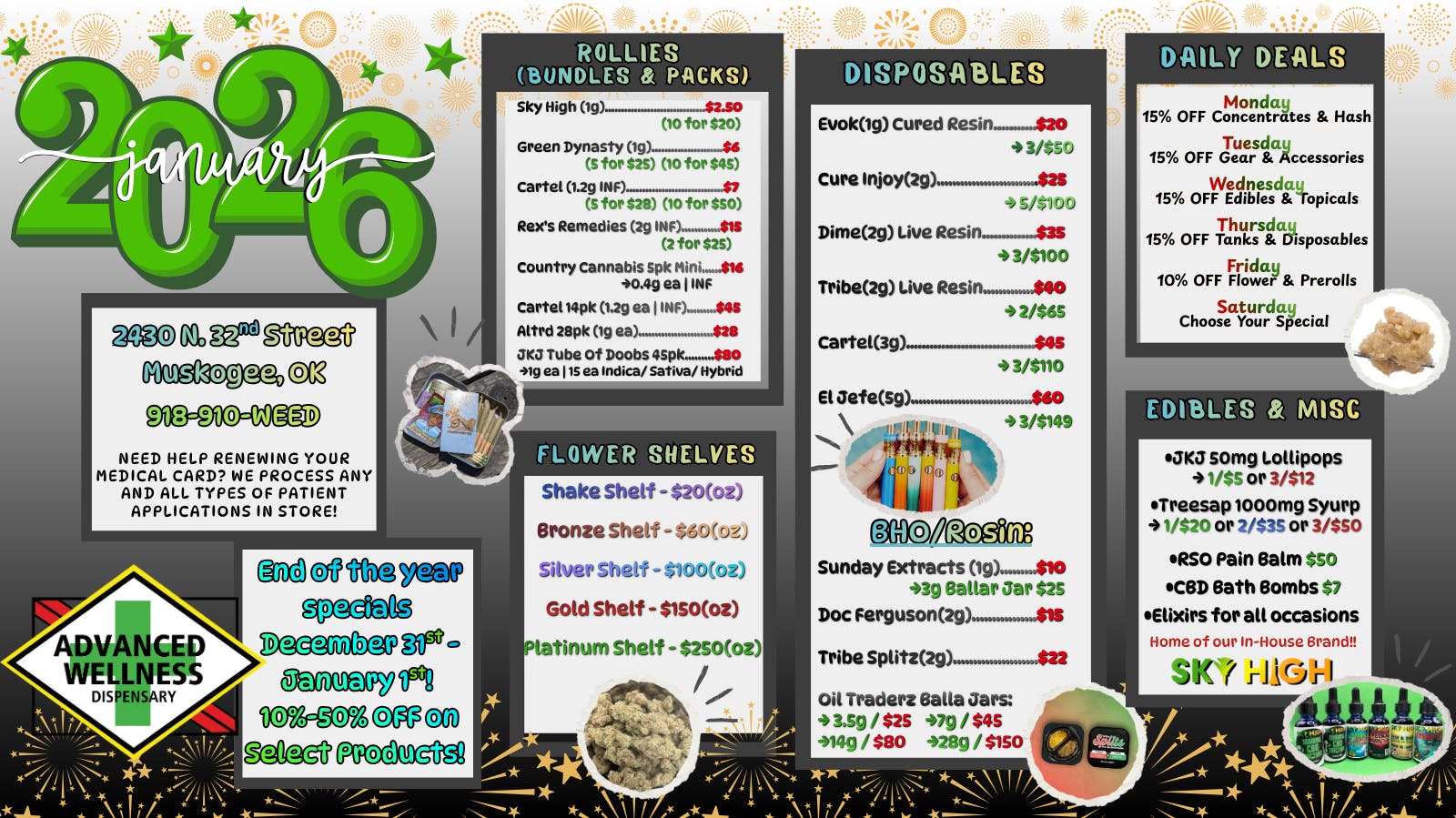 Advanced Wellness and Dispensary ✴︎⋆END OF THE YEAR IS NEAR ⋆✴︎