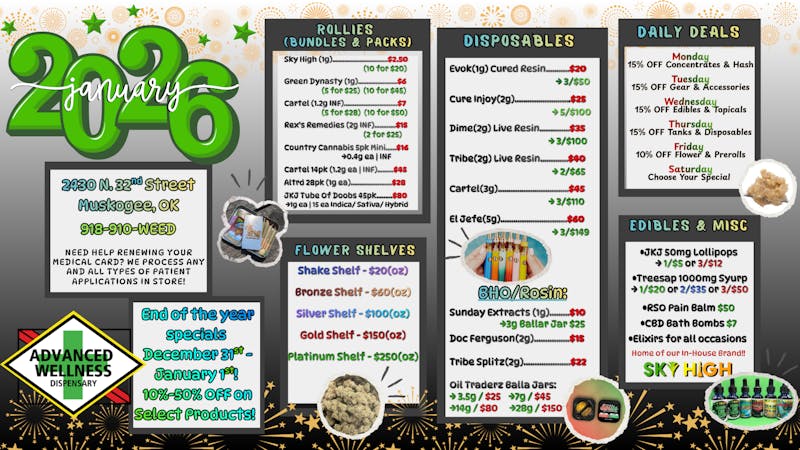Advanced Wellness and Dispensary ✴︎⋆END OF THE YEAR IS NEAR ⋆✴︎