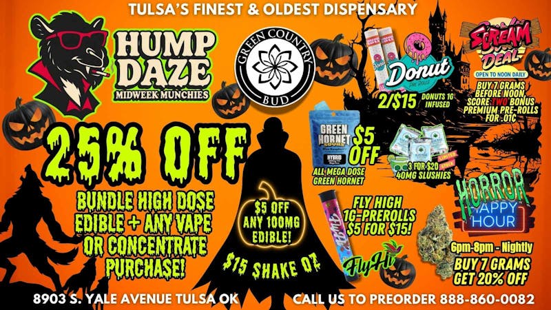Green Country Bud - 91st & Yale Ave 🍫 25% OFF when you bundle High Dose Edible + VAPE