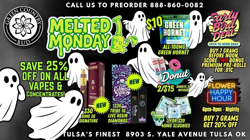 Green Country Bud - 91st & Yale Ave 👻SAVE 25% OFF ALL VAPES & CONCENTRATES!