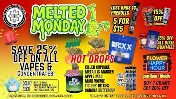 Green Country Bud - 91st & Yale Ave 🔥 Melted Monday Madness – 25% Off Vapes!